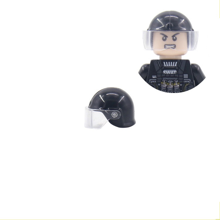 COMBO 2 Phụ Kiện Mũ Bảo Vệ Cho Lính Đặc Nhiệm Swat NO.862 - Phụ Kiện MOC Army