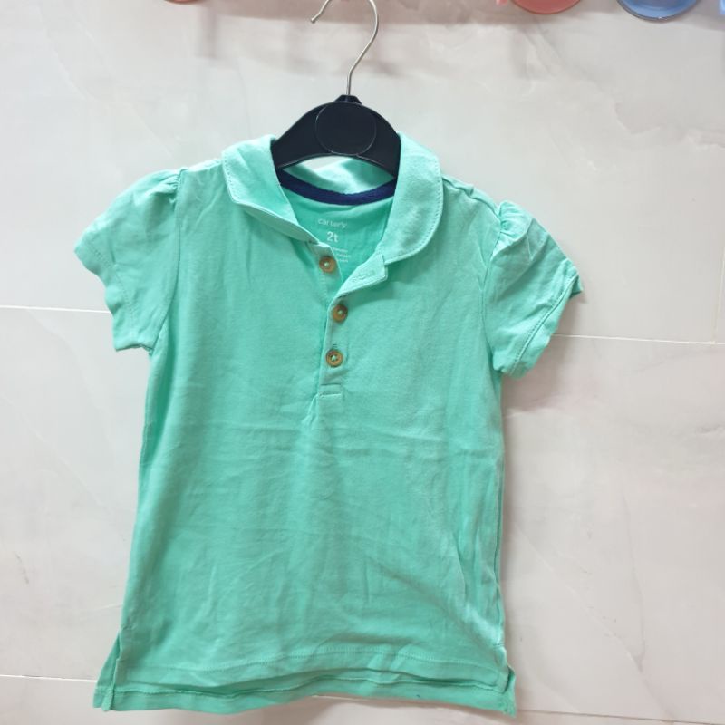 Áo thun polo bé gái vải cotong (hàng vnxk lẻ xai)