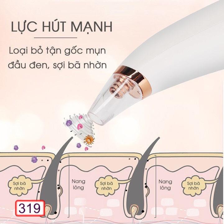 MÁY HÚT MỤN MINI ĐẦU ĐEN BLACKHEAD 319 CẦM TAY CỰC HOT