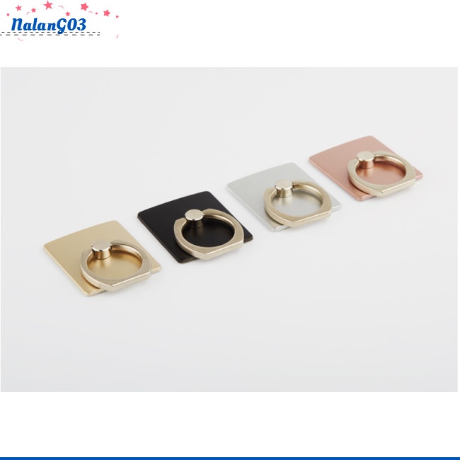 Nhẫn Móc Ngón Tay Giữ Điện Thoại Xoay 360 Độ Bằng Kim Loại° Giá Đỡ Xoay Cho iPhone Samsung