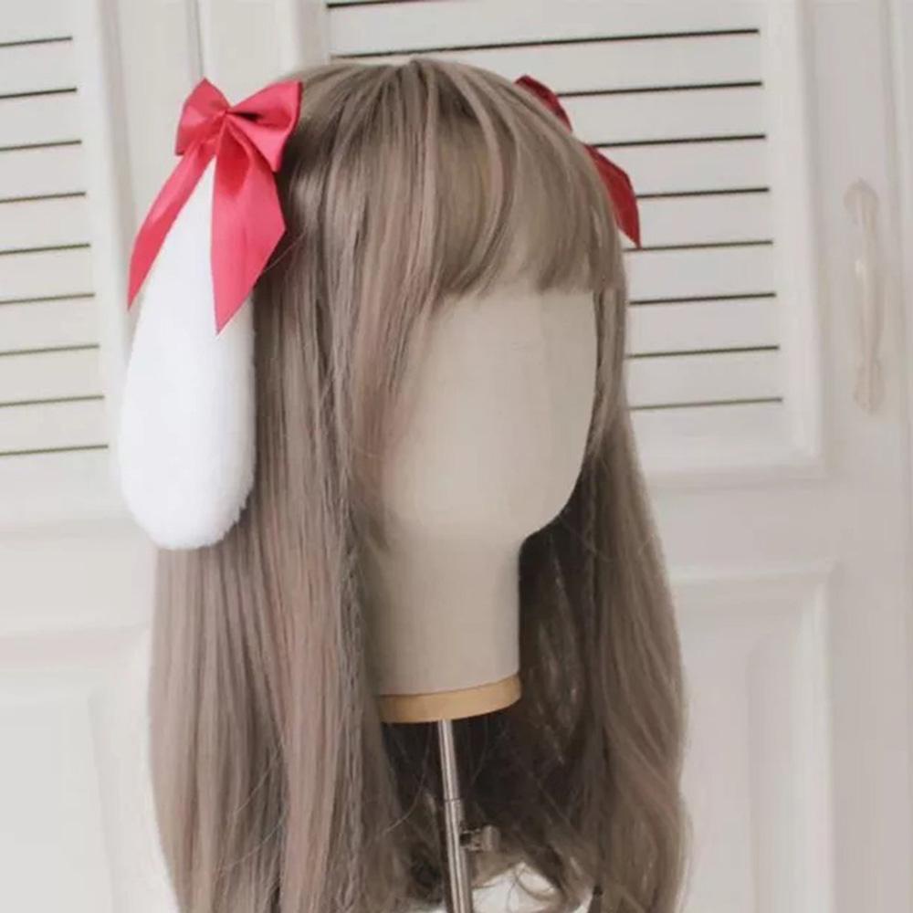 FORBETTER Kẹp Tóc Đính Ruy Băng Màu Sắc Ngọt Ngào Phong Cách Lolita