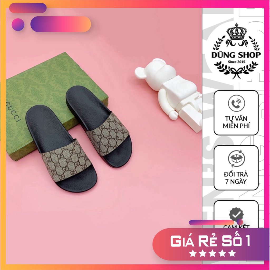 Dép nam quai da hoạ tiết vân dập nổi vàng -T030 Rẻ Nhất Shopeee