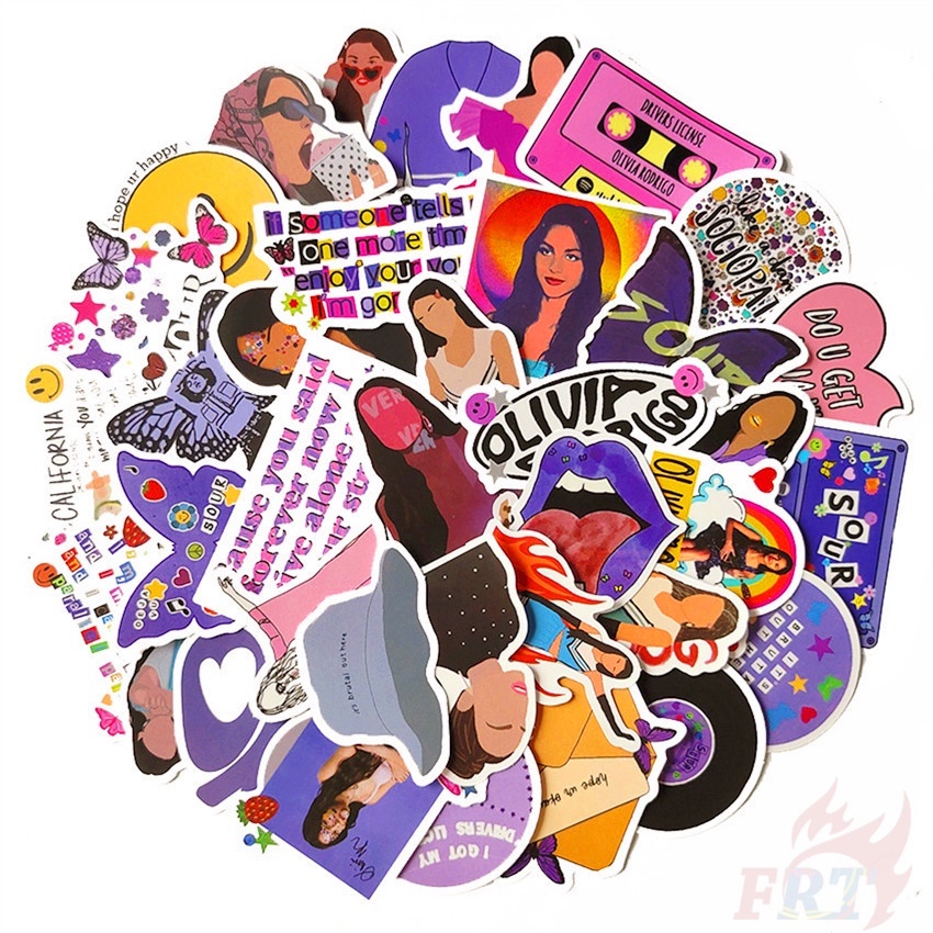 Bộ 100 cái decal dán trang trí hành lý laptop ván trượt hình Album thịnh hành của ca sĩ POP - Taylor Swift và dân gian