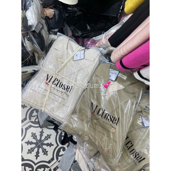 Set áo vest mix quần giả váy A ntcloset tặng tag