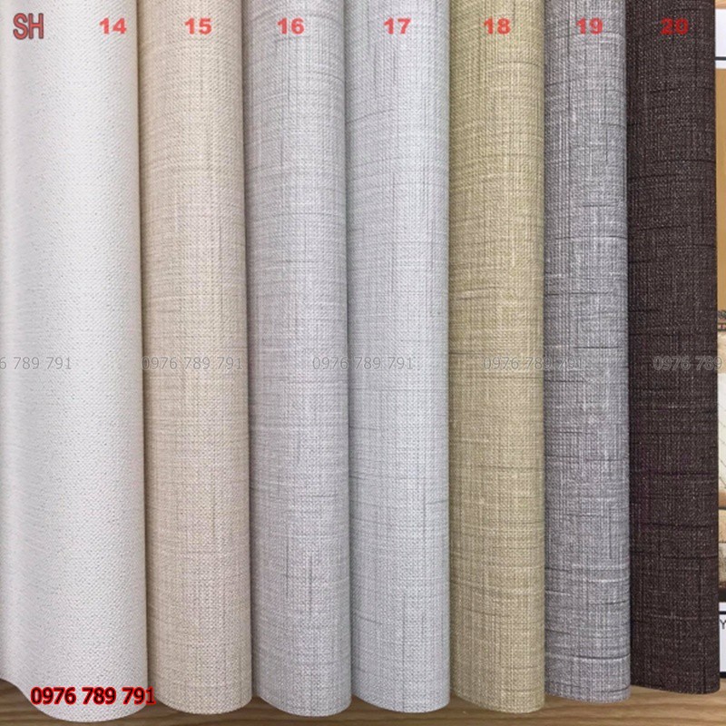 Giấy Dán Tường Phòng Ngủ  SH Màu Trắng Màu Đen, Xanh Ghi,  Nâu, Vàng Đồng, Lụa Kim Tuyến Không Keo Đẹp
