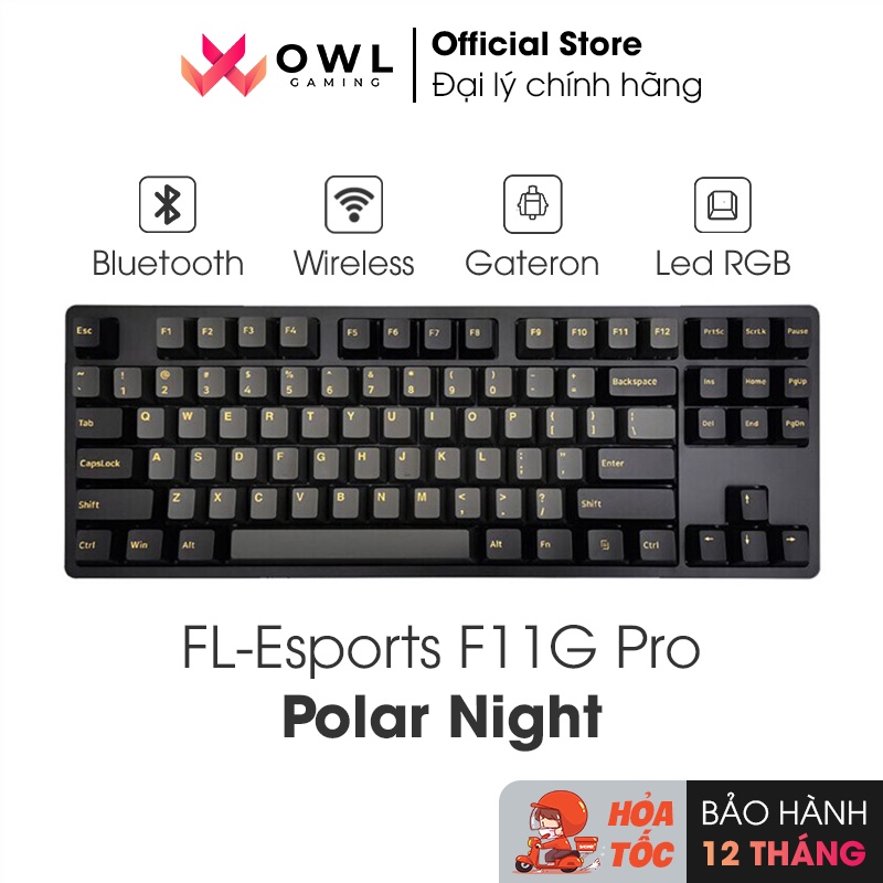 Bàn phím cơ FL-Esports F11G Pro Polar Night  - Hàng chính hãng