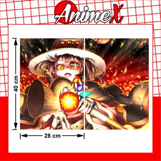 Combo 2 Tấm Poster A3 Anime KonoSuba - God’s Blessing on this Wonderful World - Áp Phích Dán Tường, Dán Kính By AnimeX