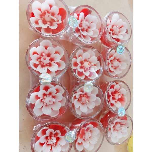 Đèn cầy ly  cúng T01 sáp bơ cháy liên tục 10 tiếng