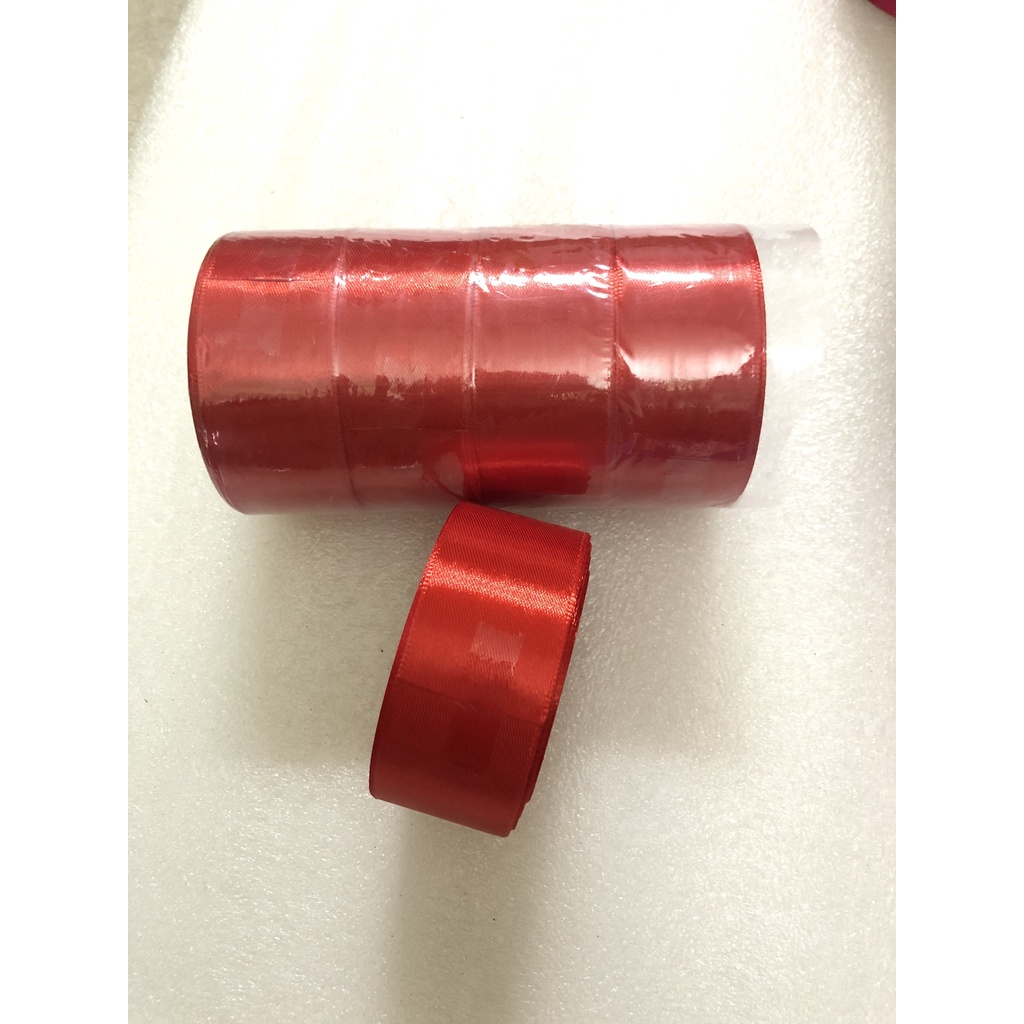 Ruy băng 4cm lụa cuộn, ruy băng vải cuộn 22m