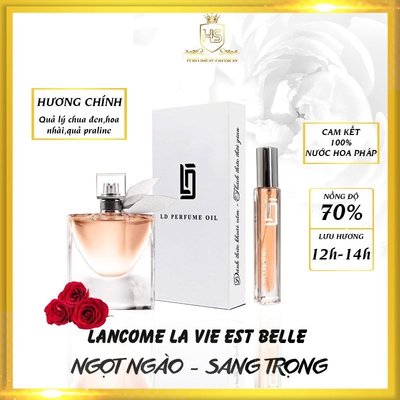 Lancome Lavie Belle Nữ - Dầu Thơm LD PERFUME OIL Dạng Xịt Mùi Quyến Rũ , Sành Điệu