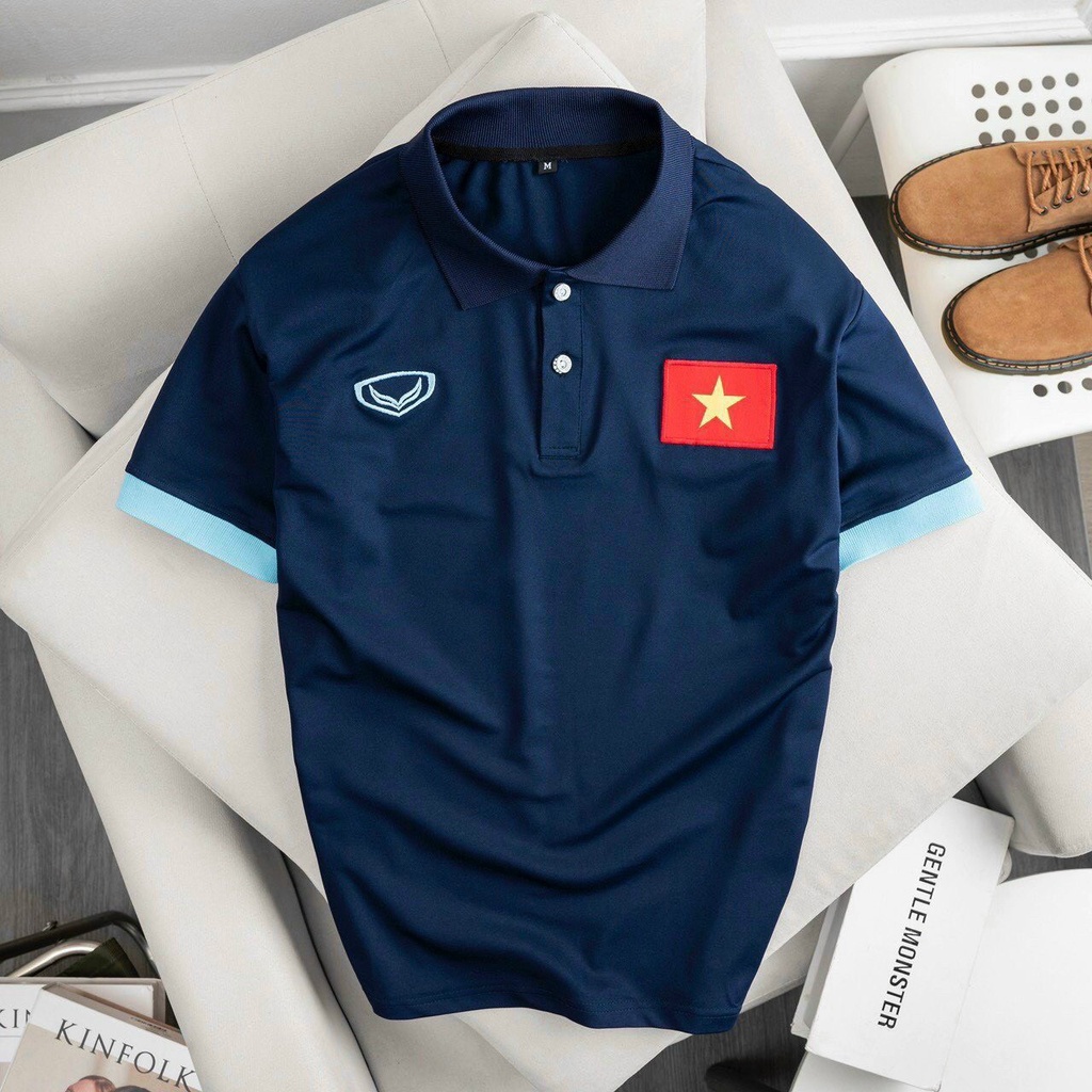Áo polo thể thao di chuyển áo di chuyển đội tuyển Việt Nam cao cấp-aobongda999