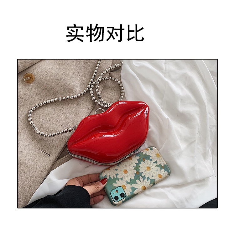 Túi Đeo JASMIN NOIR Chéo Hình Miệng Miệng Chất Liệu Acrylic Thời Trang Cho Nữ