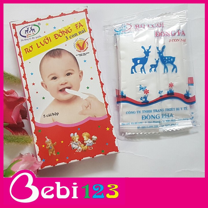 Set 5 hộp Gạc Rơ Lưỡi Vải Đông Fa Cho Bé