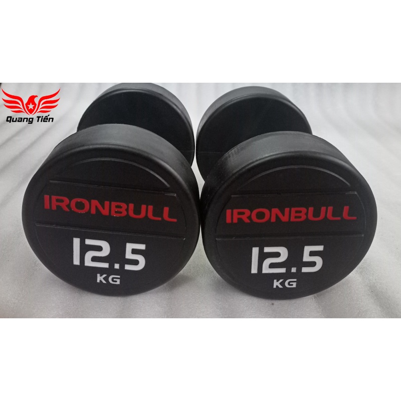 Tạ tay thép bọc cao su IronBull IR04 nhập khẩu 12,5kg ( giá 1 quả )