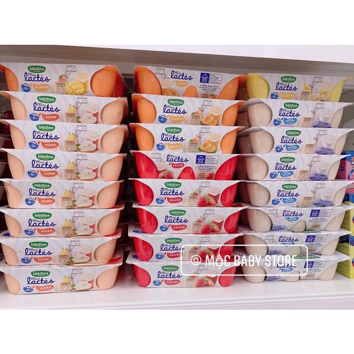 {SẴN CÁC VỊ} Sữa chua Bledina Mini Lactes Pháp 6m+ (6hộp/ vỉ - 55g)