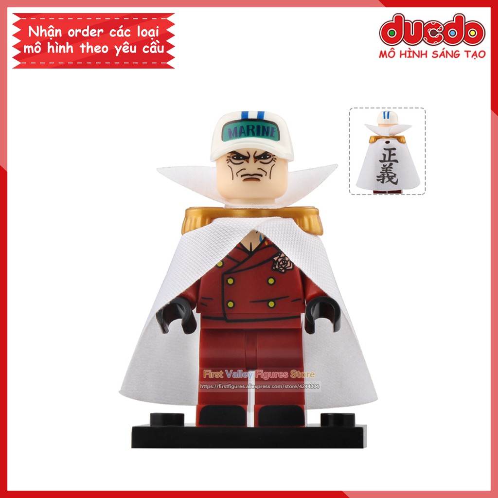 Minifigures Đảo hải tặc Sanji, Frank, Luffy, Sakazuki, Edward, D.Garp - Đồ chơi Lắp ghép Mini One Piece Koiruit KT1008