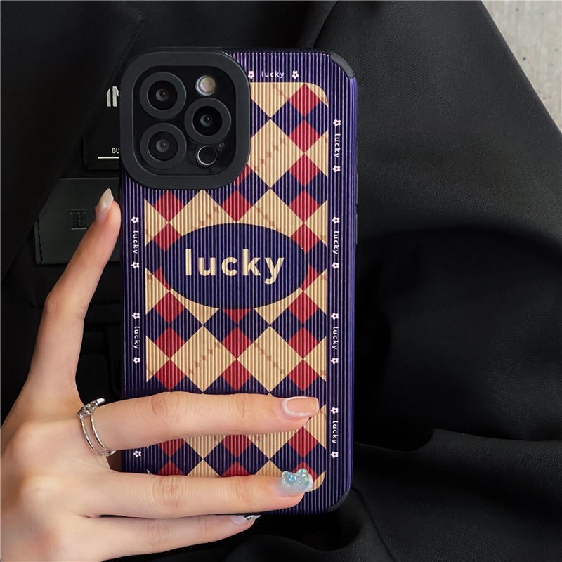 Ốp Điện Thoại Silicon In Hình Nhãn May Mắn Cho IPhone 12 13 11 Pro Max X Xs Max Xr Sjd4