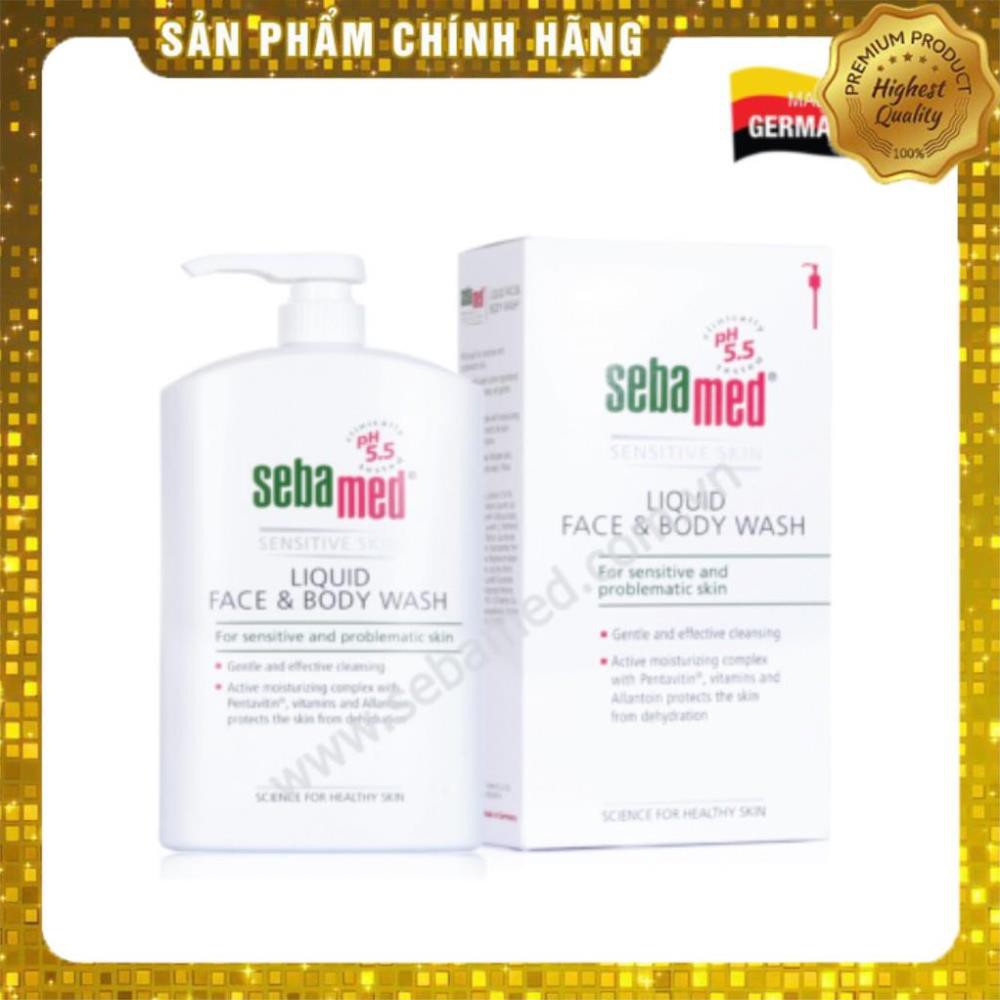 2IN1 - SỮA RỬA MẶT & TOÀN THÂN DA NHẠY CẢM SEBAMED pH5.5 - ĐỨC - 300ML/1000ML(SEBAMED LIQUID FACE & BODY WASH) | BigBuy360 - bigbuy360.vn