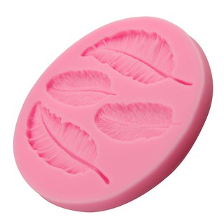 Khuôn rau câu 4D silicone Lông vũ (Kích thước đọc mô tả)