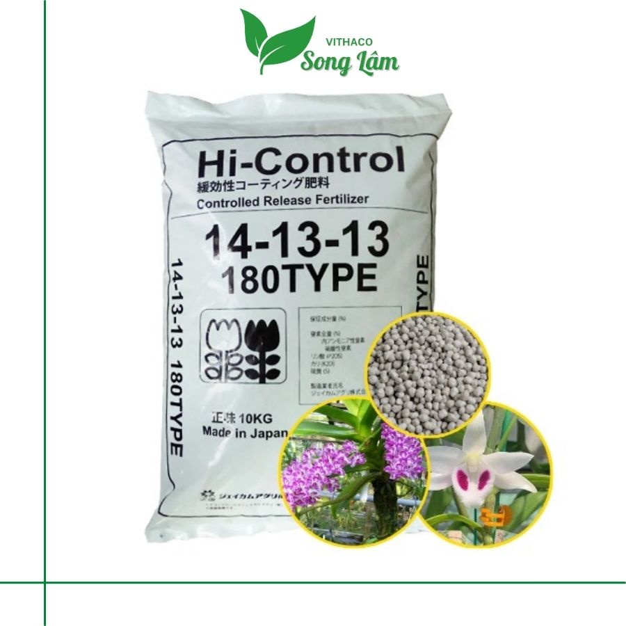 Phân chì Nhật 14-13-13, phân chì tan chậm Nhật Bản Hi-Control bón lan, kiểng lá, cây cảnh