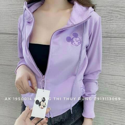 Áo Khoác nữ giải nhiệt logo thêu