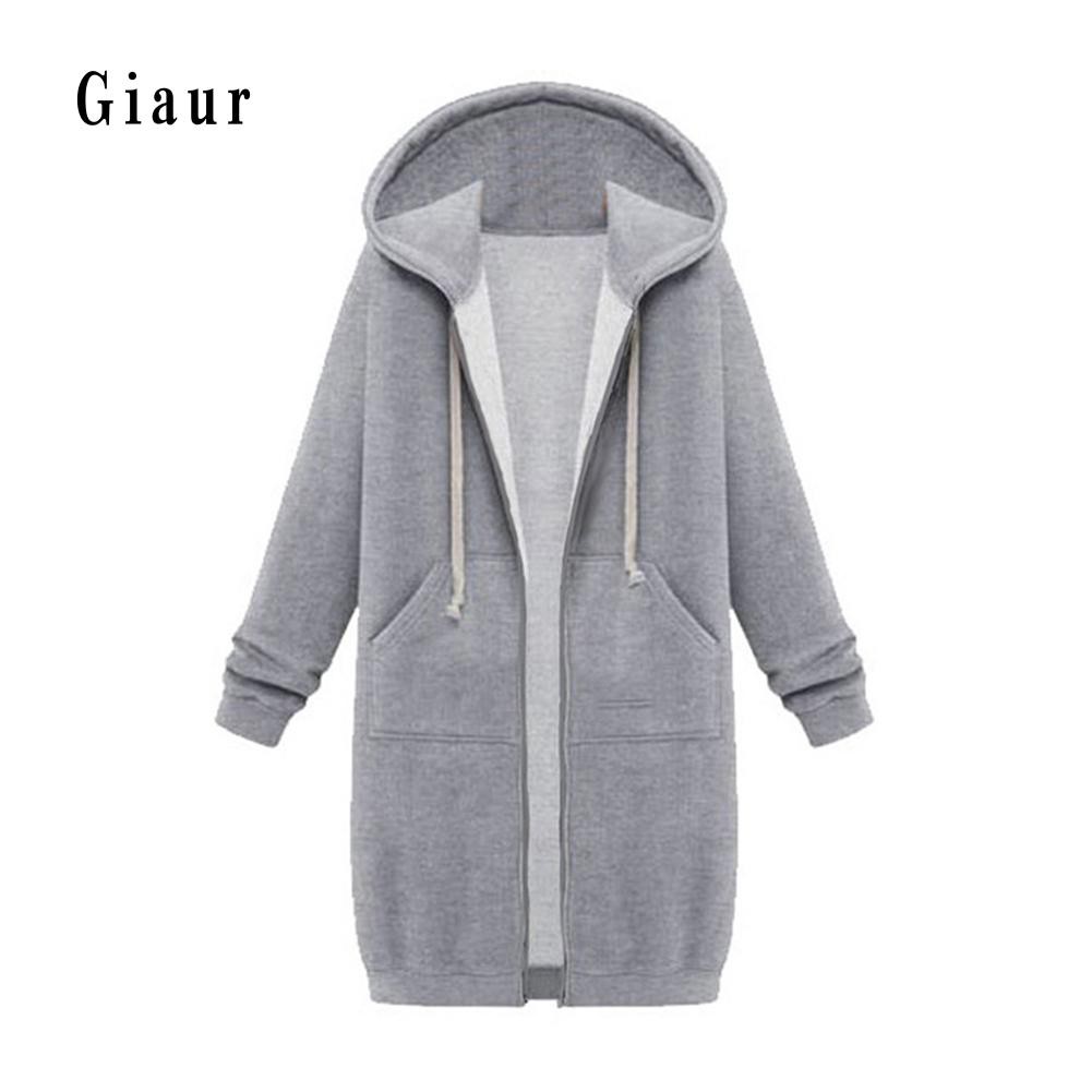 Áo khoác dáng dài màu trơn đơn giản cho nữ