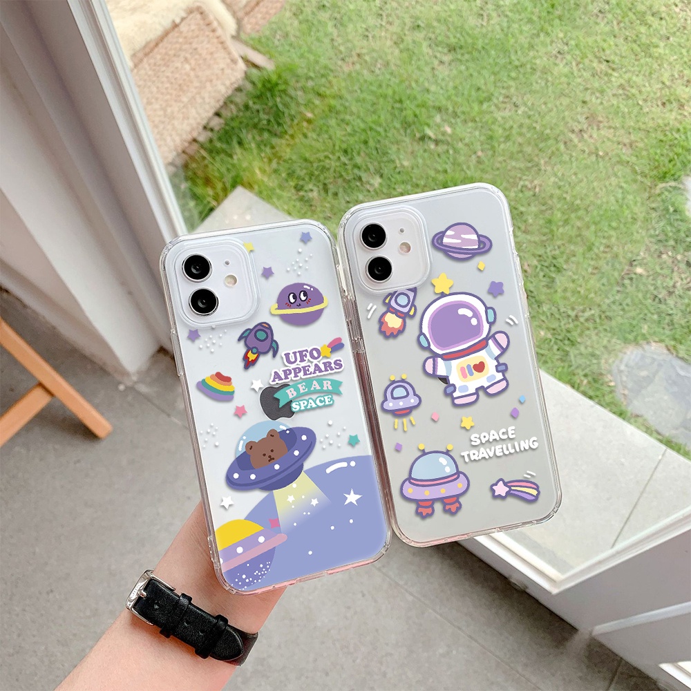 Ốp Điện Thoại Hình Phi Hành Gia Cho Iphone 11 Pro Max 12 Pro Max 13 Pro Max Mini 6 7 8 6 7plus Se 2020 X Xs Xr 5 4