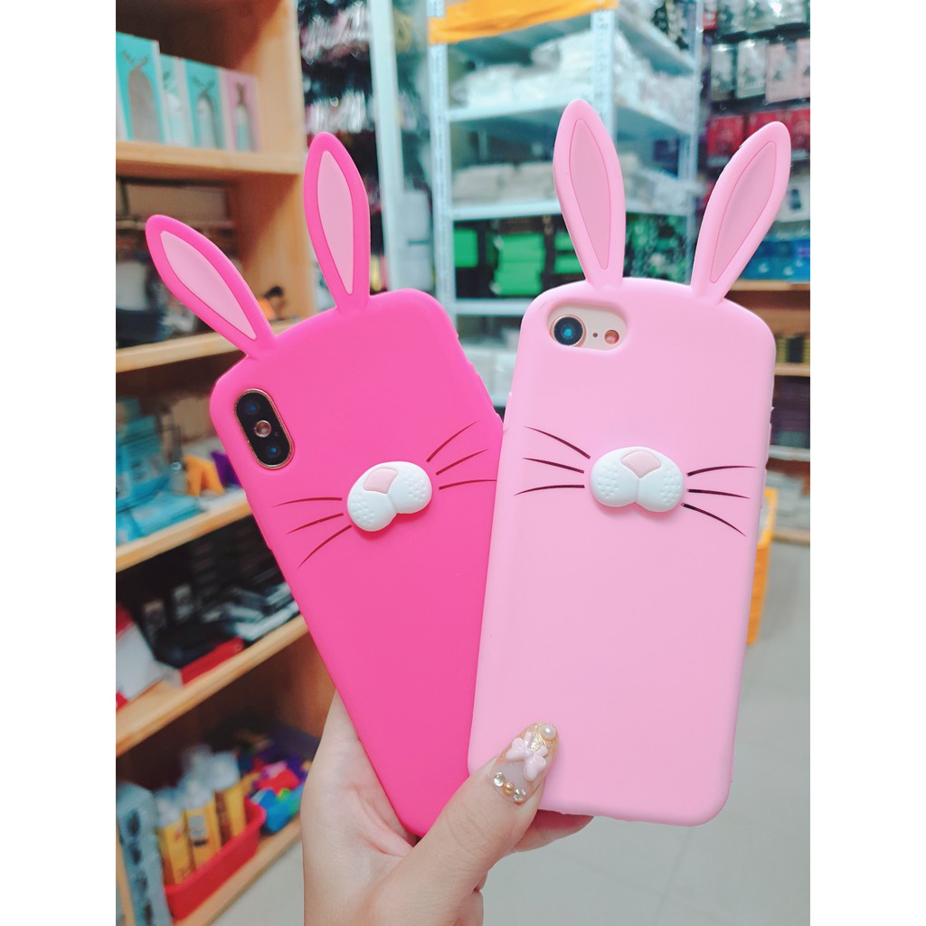 Ốp silicon tai thỏ cho ip5
