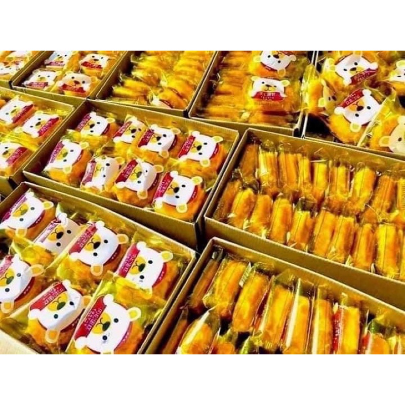 Lẻ 1 cái bánh gấu ruốc chà bông phủ bơ