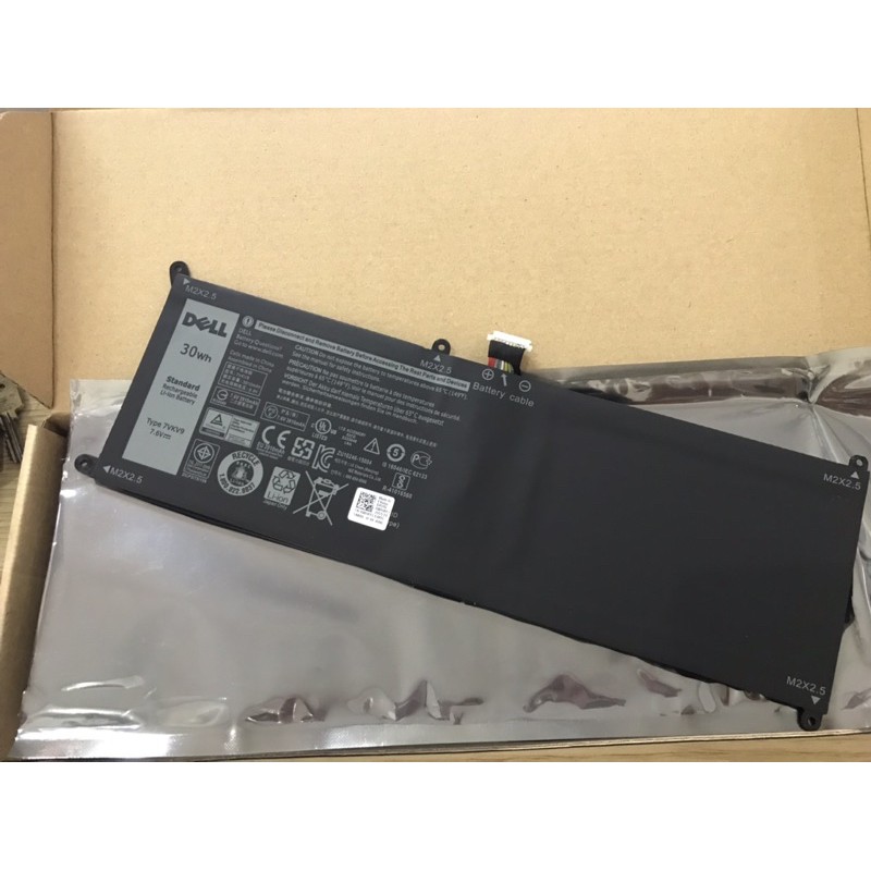 ⚡️⚡️⚡️ PIN [ZIN] LAPTOP DELL  LATITUDE 7275 XPS 9250 7.6V 30WH LAPTOP BATTERY V55D0 7VKV9 BẢO HÀNH 6