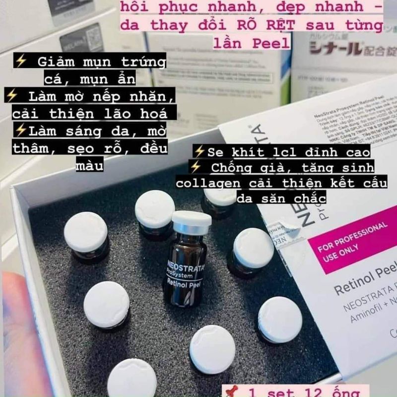 Neostrata Peel Tái Tạo Da, Giảm Nếp Nhăn Ngăn Ngừa Lão Hóa Prosystem Retinol Peel 1.5ml