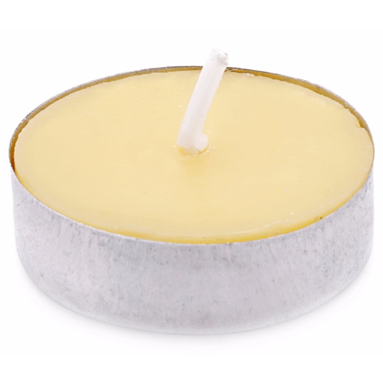 Hộp 20 nến tealight thơm ngăn côn trùng NQM FtraMart (Vàng)