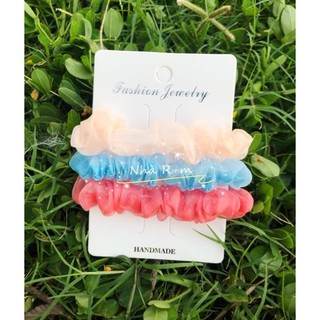 Set 3 cột tóc scrunchies cỡ nhỏ