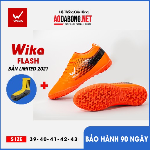 Giầy thể thao, Giầy đá bóng, đá banh chính hãng Wika Flash sân cỏ, bền, đẹp. Tặng tất