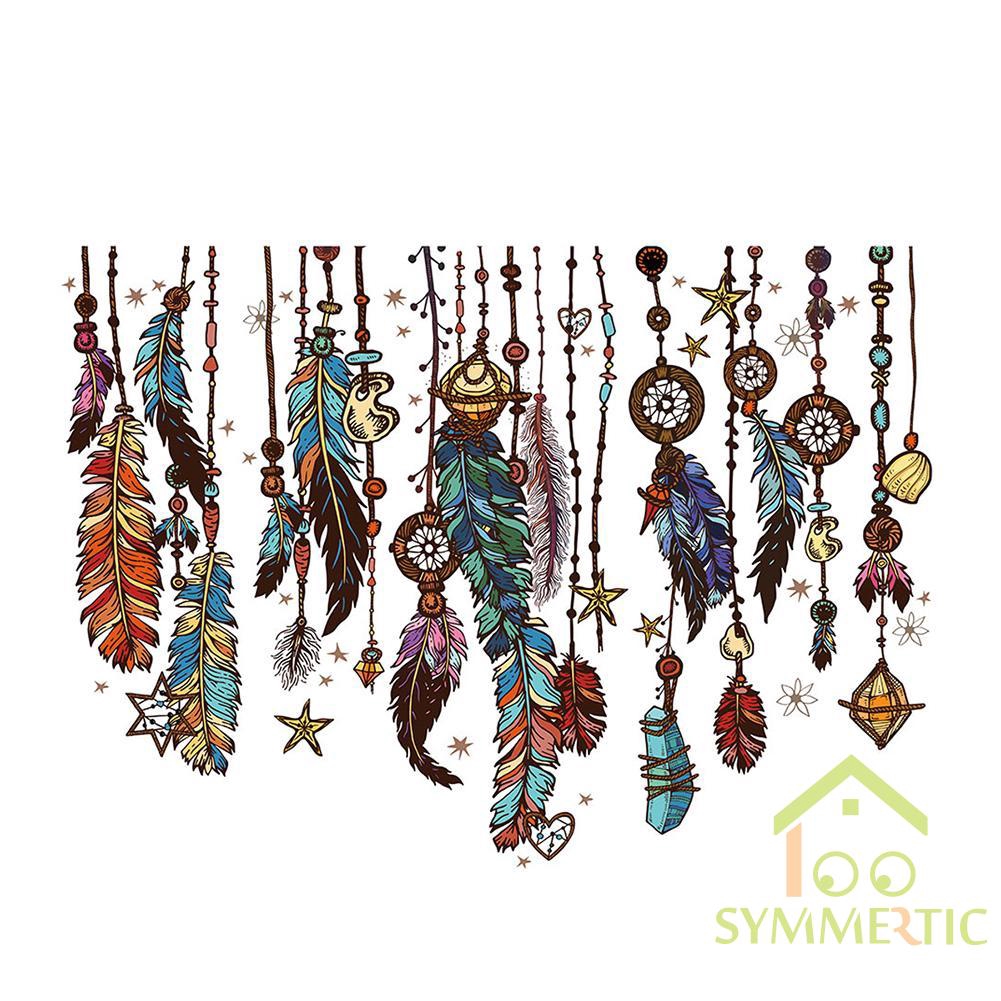 Sticker Dán Tường Hình Dreamcatcher Dùng Trang Trí Phòng Ngủ Cho Trẻ Nhỏ