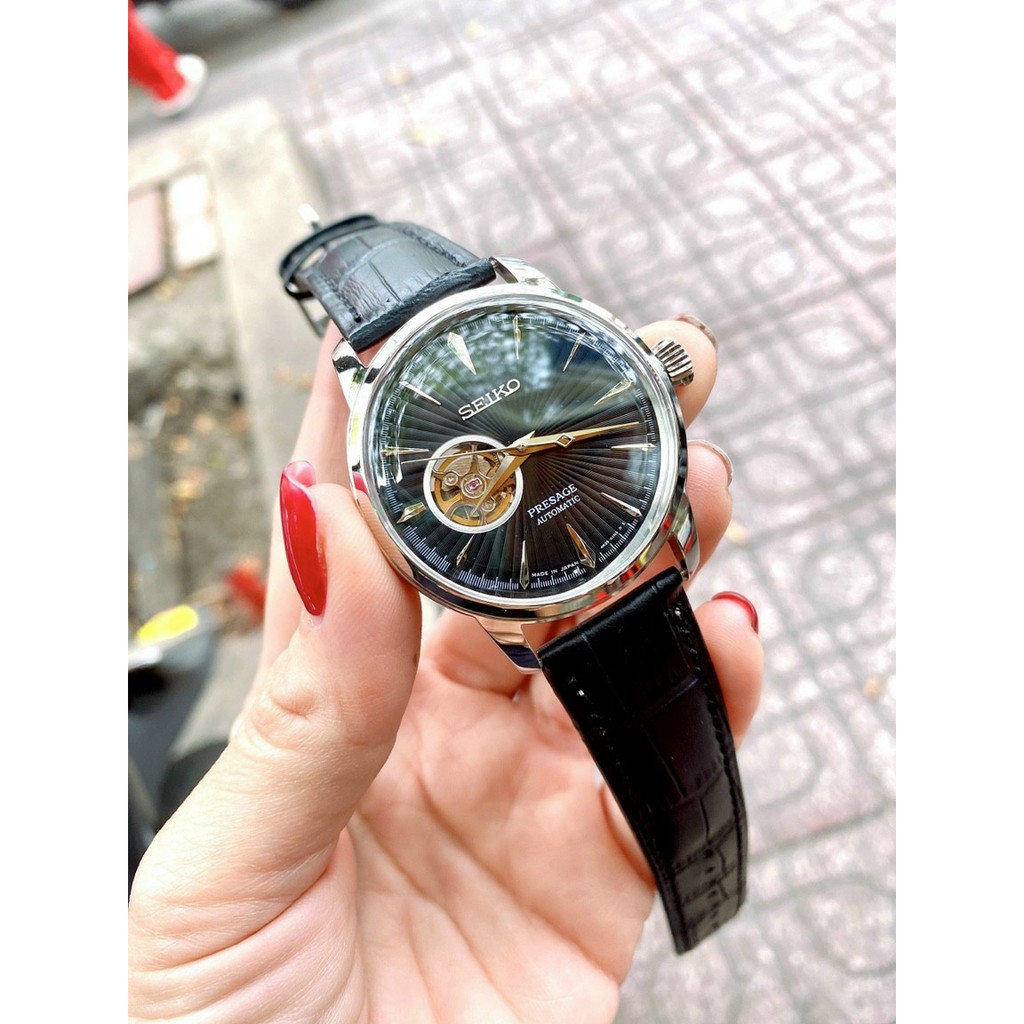 Đồng Hồ Nam Seiko Persage Cocktail , Dây Da , Size 41mm , Máy Cơ