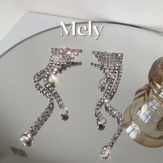 Bông tai cánh đính đá - mely 948