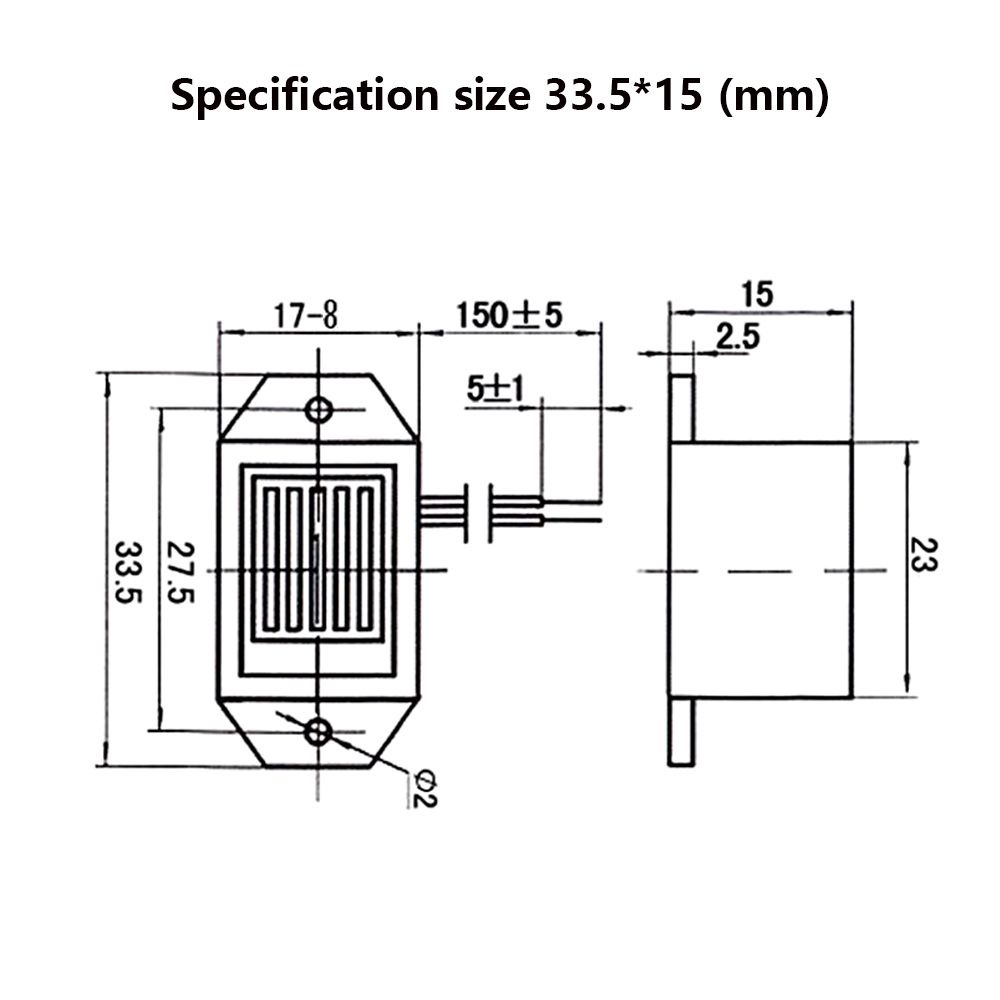 1 Còi Báo Động Điện Tử 85db Dc 1.2 / 3 / 6 / 12v 33.5x15mm Chất Lượng Cao