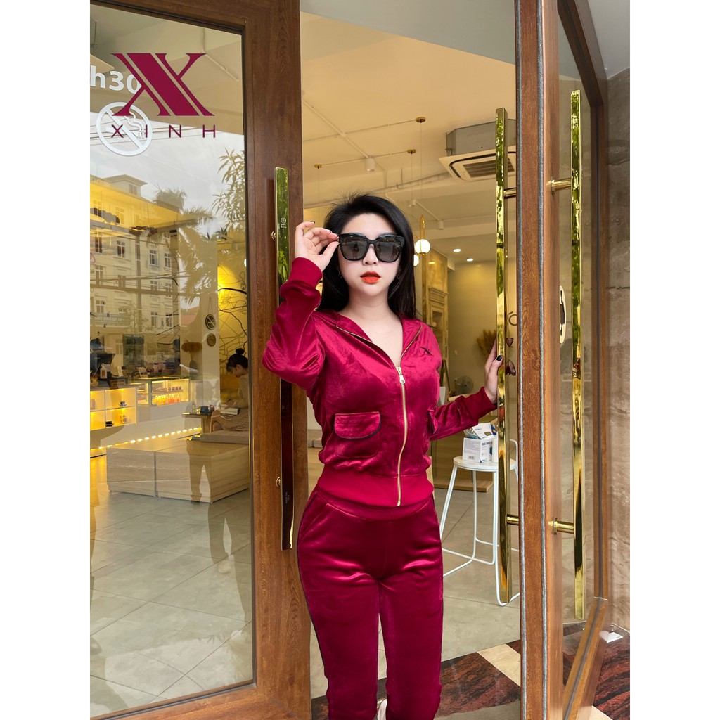 Bộ thể thao chất Nhung hãng Xinh X595