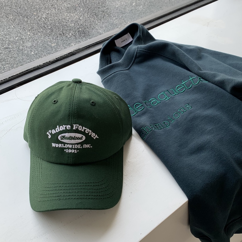 Nón Lưỡi Trai In Chữ Nhỏ Phong Cách Retro Hàn Quốc