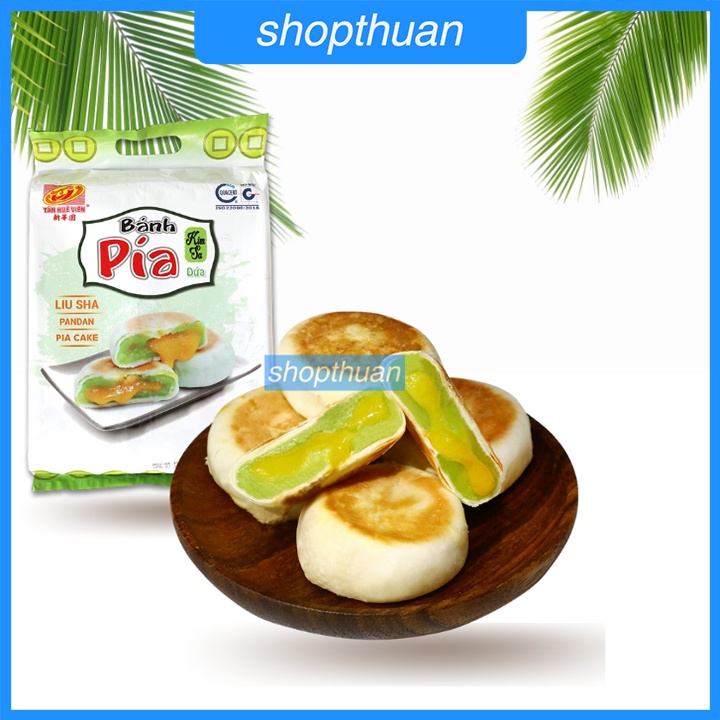 Bánh pía kim sa dứa Tân Huê Viên 480g ( 12 cái  ) - Bánh pía mini tan chảy