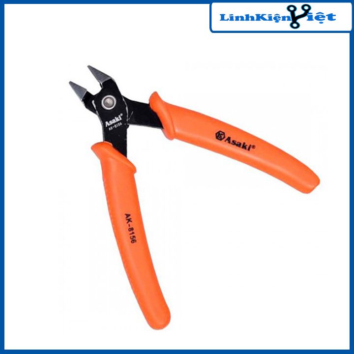 Kìm cắt chân linh kiện Asaki lưỡi mỏng siêu sắc