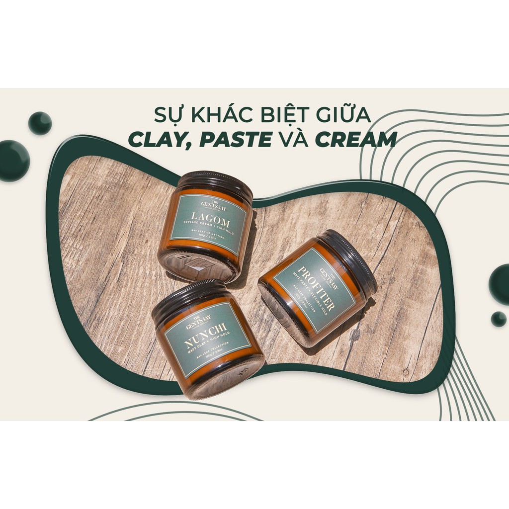 Sáp tạo kiểu The Gents Bay NUNCHI Matte Clay - 107gr