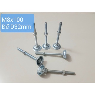 Chân tăng chỉnh M8x100mm / chân đế tăng đưa M8x100mm