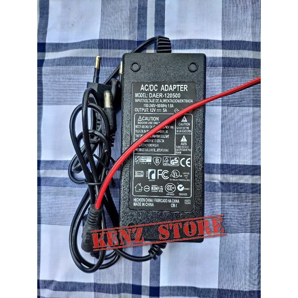 Adapter 12v5a tặng kèm giắc cái, đổi nguồn 12V5A