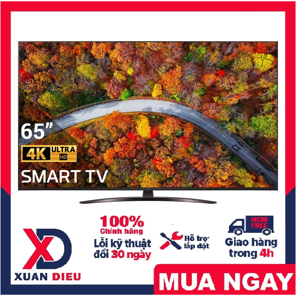 Smart Tivi LG 4K 65 Inch 65UP8100PTB ThinQ AI Tìm kiếm bằng giọng nói,Hệ Điều Hành webOS Smart TV GIAO HÀNG MIỄN PHÍ HCM