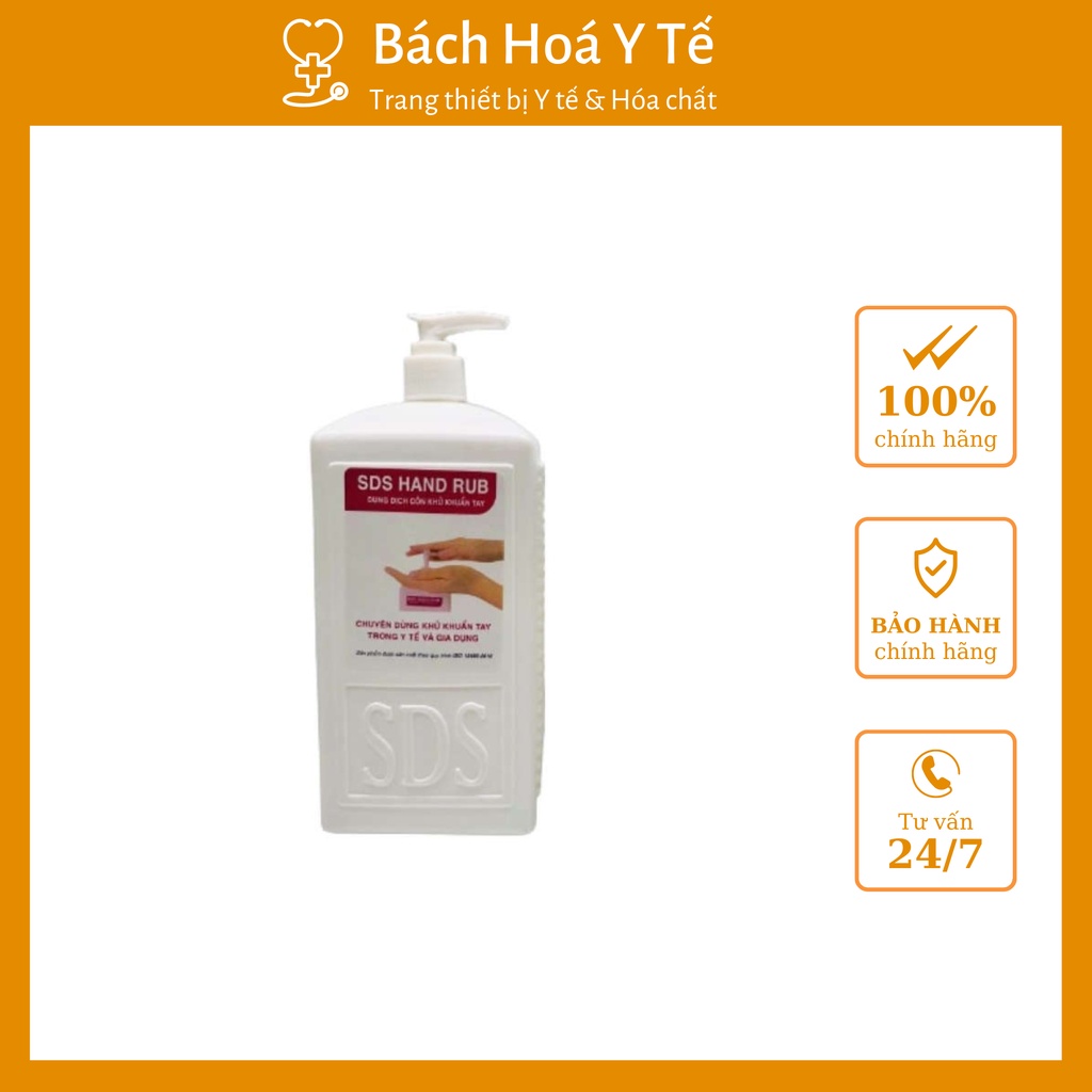 Nước rửa tay sát khuẩn SDS Hand Rub chai 1000ml