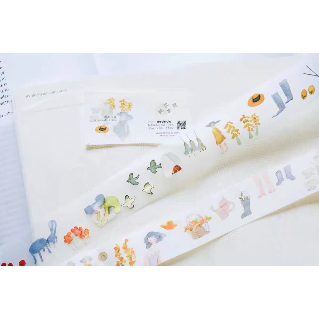 Tổng hợp chiết lẻ các mẫu washi của hãng dodolulu