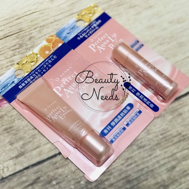 Son dưỡng và tinh chất dưỡng môi cấp ẩm Senka Perfect Aqua Lip Balm