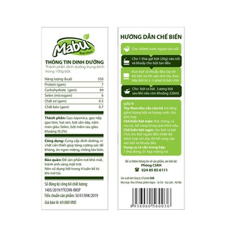 omeli [Hà Nội] Bột ăn dặm Mabu 400g maianhmb